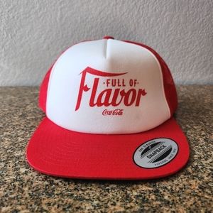 Vintage Yupoong The Classics Coca-Cola Adjustable Snapback Foam Trucker Hat OSFM